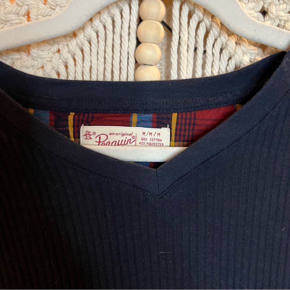 Penguin long sleeve thermal. Size: Medium Color: Navy - Picture 3 of 4